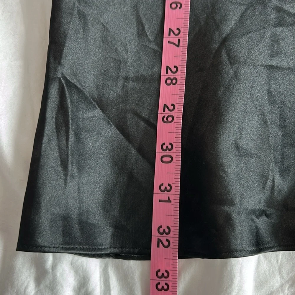 Y2K Black Floral Rose Lingerie Mini Slip Dress Women’s Size Medium - Picture 9 of 17